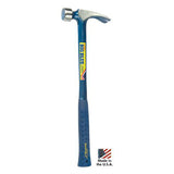 EstWing E325SM 25 oz BIG BLUE Pro Line Solid Steel Nail Hammer Large Milled Face - 2