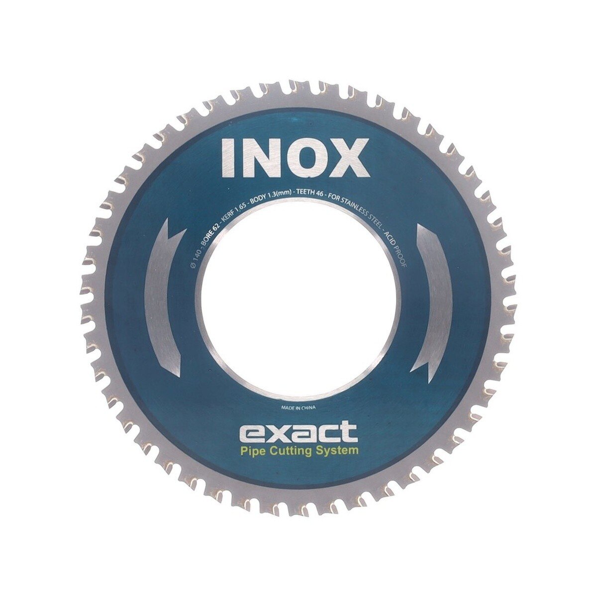 Exact 7010509 INOX 140 5-1/2 in. Stainless Steel Pipe Cutting Saw Blade (1 Pack)