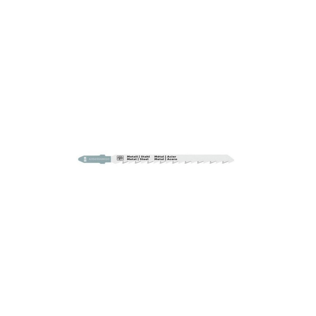 FEIN 63503168010 BiMetal T-Shank Jigsaw Blade 12 TPI for Thin Metal Cutting (5 Pack)