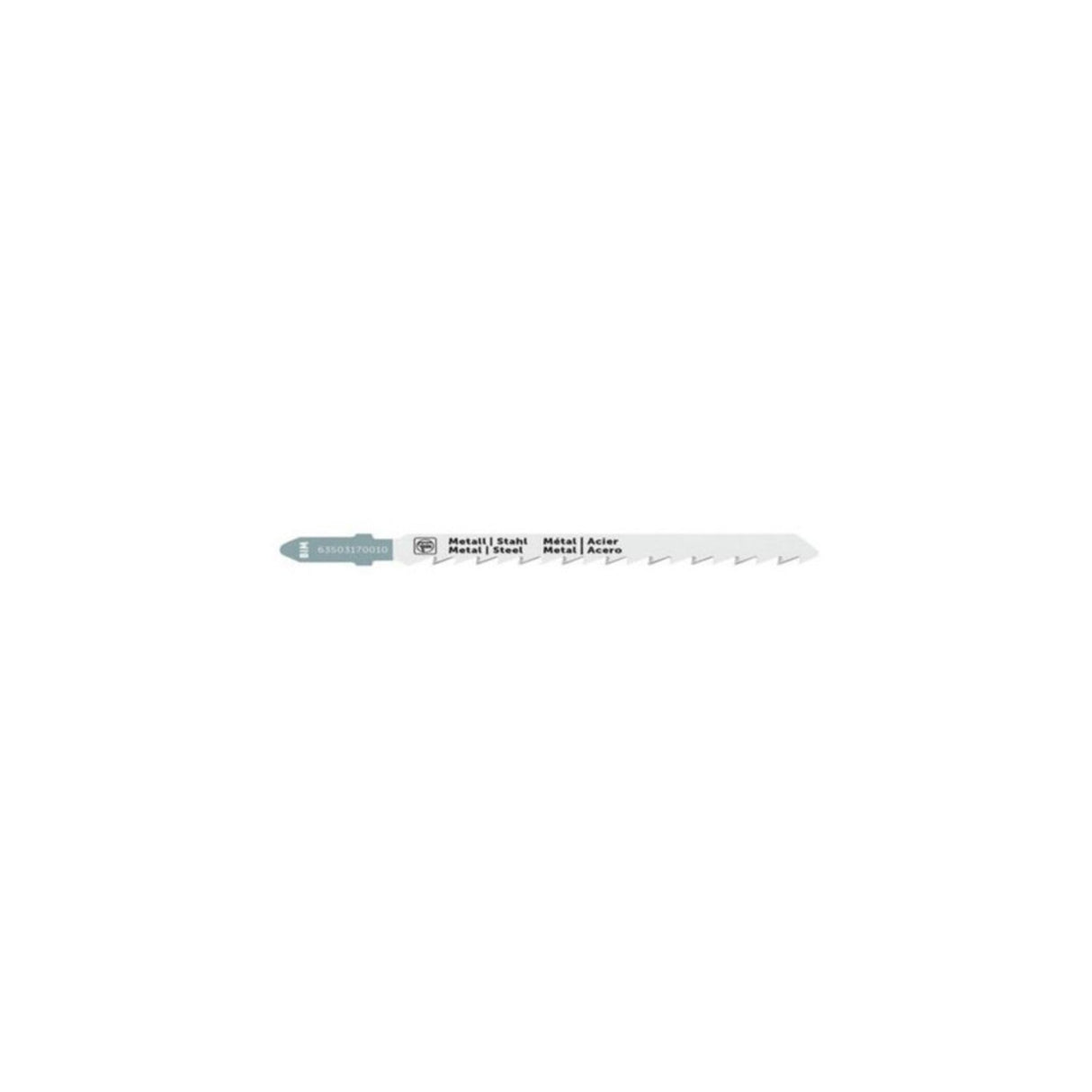 FEIN 63503170010 BiMetal T-Shank Jigsaw Blade 3 in. 8 TPI for Aluminum, Fiberglass, Plastic (5 Pack)