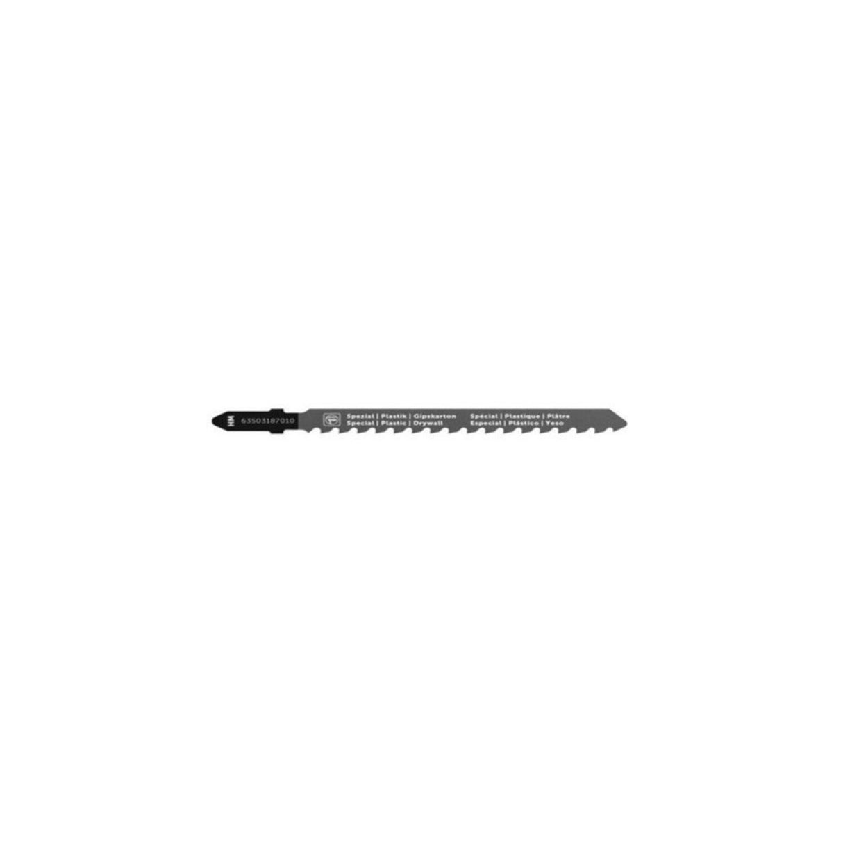 FEIN 63503187010 3 in. HM Carbide T-Shank Jigsaw Blade for Fiberglass, Plaster, Cement Board (1 Pack)