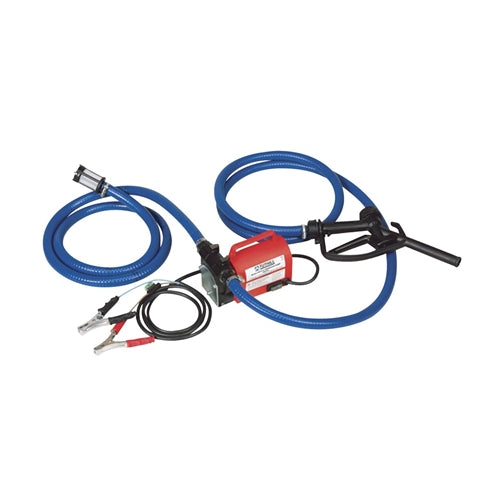 Fill-Rite FR1614 10 GPM 12V Diesel Only Transfer Pump Kit with Manual Nozzle