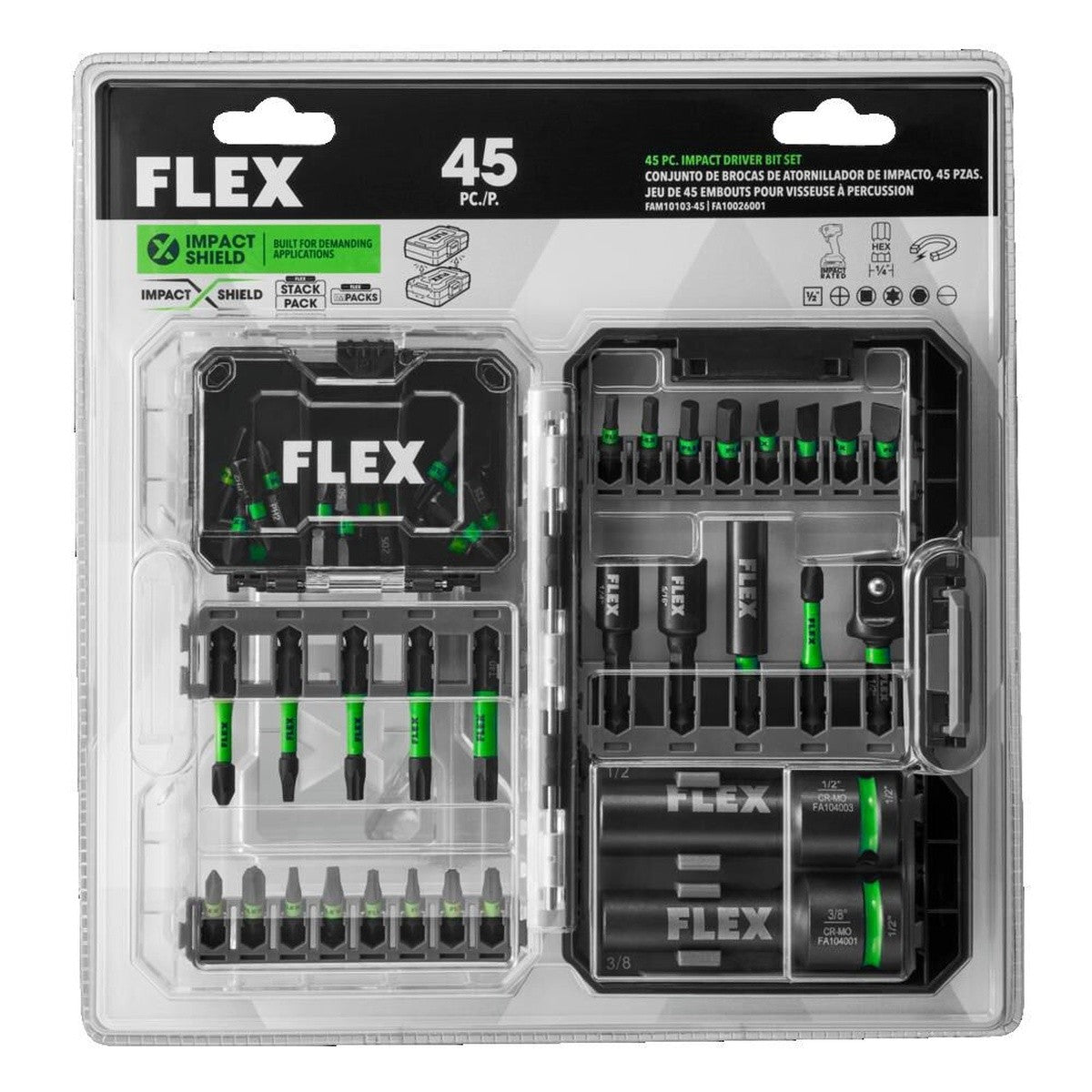 FAM10103-45 45-Piece Impact Driver Bit Set