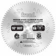 Freud LU77M010 10-Inch 80 Tooth TCG Thin Kerf Non-Ferrous Metal Cutting Saw Blade with 5/8-Inch Arbor