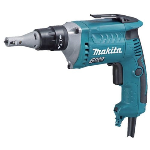 Makita FS6200 Drywall Screwdriver, 6 AMP, 0-6,000 RPM, var. spd., reversible, L.E.D. Light