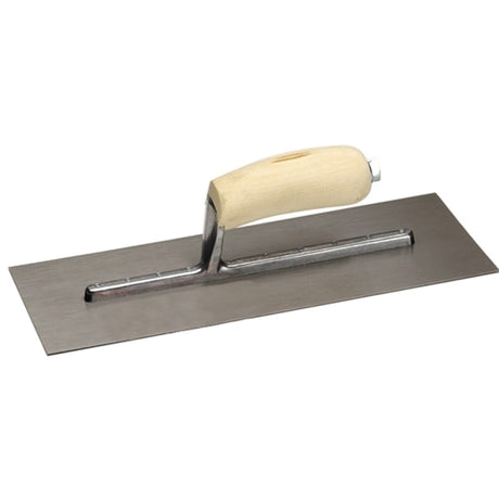 MarshallTown FT368 13807 - 12 X 5 Finishing Trowel Curved Wood Handle