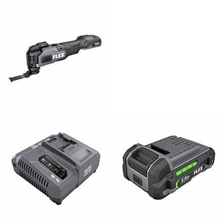 Flex FX0421-Z Rapid Charger Kit W/ FREE Oscillating Multi-Tool and FREE Battery