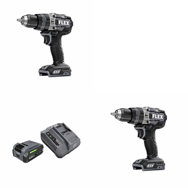 Flex FX1271T-Z Hammer Drill, 2 Pack Kit W/ FREE FX0411-1F Starter Kit