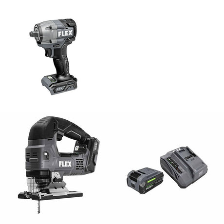 Flex FX1431-Z Impact Wrench Kit W/ FX2231-Z Jig Saw and FREE FX0411-1F Kit