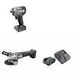 Flex FX1431-Z Impact Wrench Kit W/ FX3171A-Z Angle Grinder and FREE FX0411-1F Kit