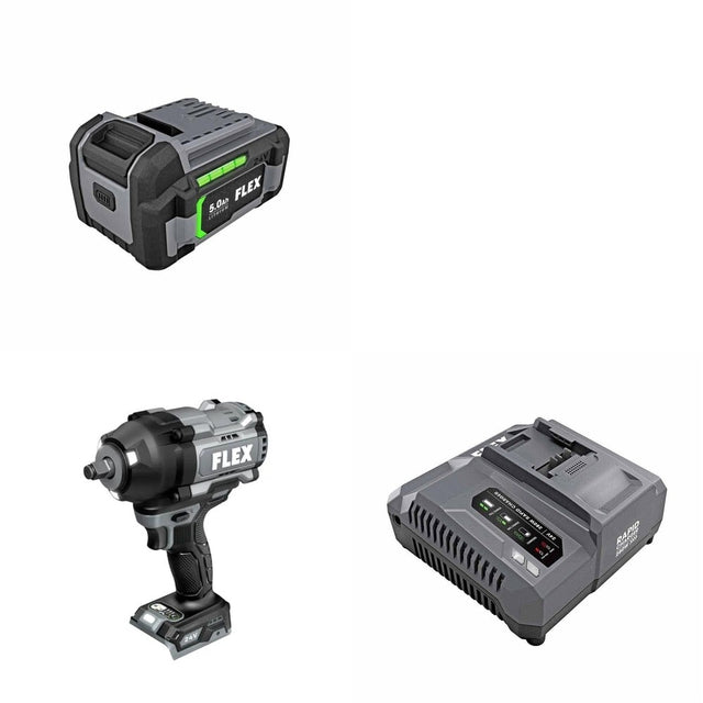 Flex FX1472-Z High Torque Impact Wrench Kit W/ FREE Battery and FREE Rapid