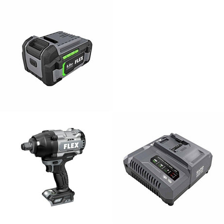 Flex FX1472B-Z High Torque Impact Wrench Kit W/ FREE Battery and FREE Rapid