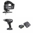 Flex FX2231-Z Jig Saw Kit W/ FX1271T-Z Hammer Drill and FREE FX0411-1F Kit