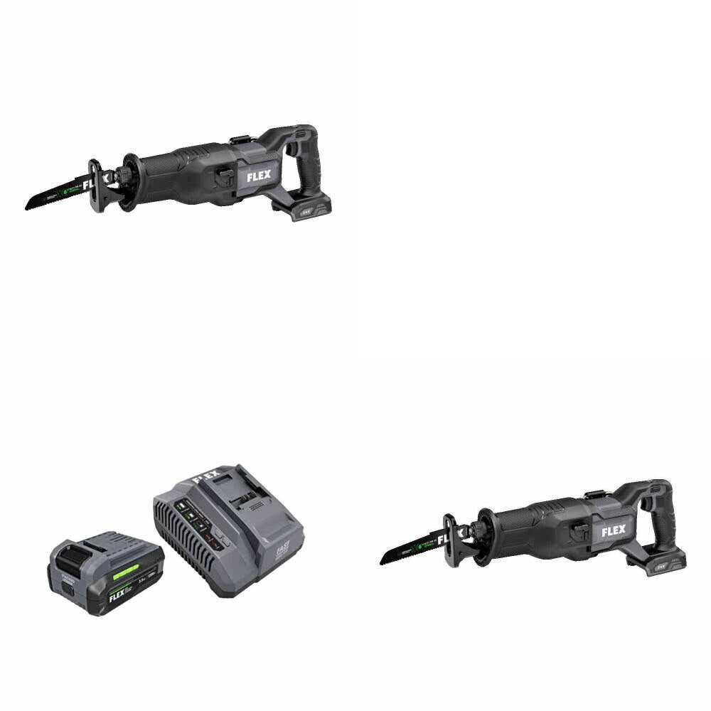 Flex FX2271-Z Reciprocating Saw, 2 Pack Kit W/ FREE FX0411-1F Starter Kit
