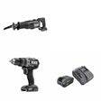 Flex FX2271-Z Reciprocating Saw Kit W/ FX1271T-Z Hammer Drill and FREE FX0411-1F Kit