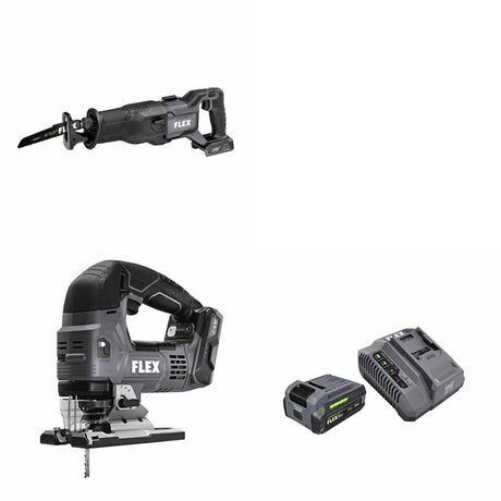 Flex FX2271-Z Reciprocating Saw Kit W/ FX2231-Z Jig Saw and FREE FX0411-1F Kit