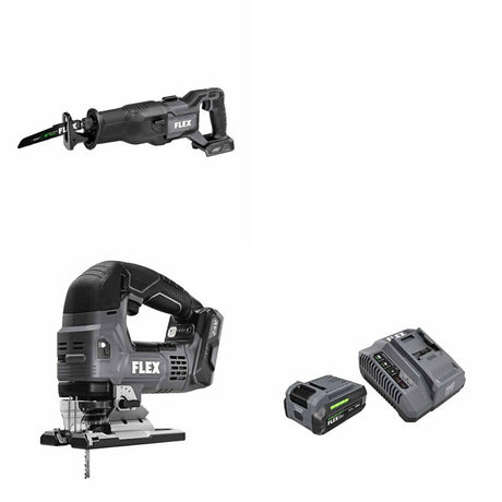 Flex FX2271-Z Reciprocating Saw Kit W/ FX2231-Z Jig Saw and FREE FX0411-1F Kit