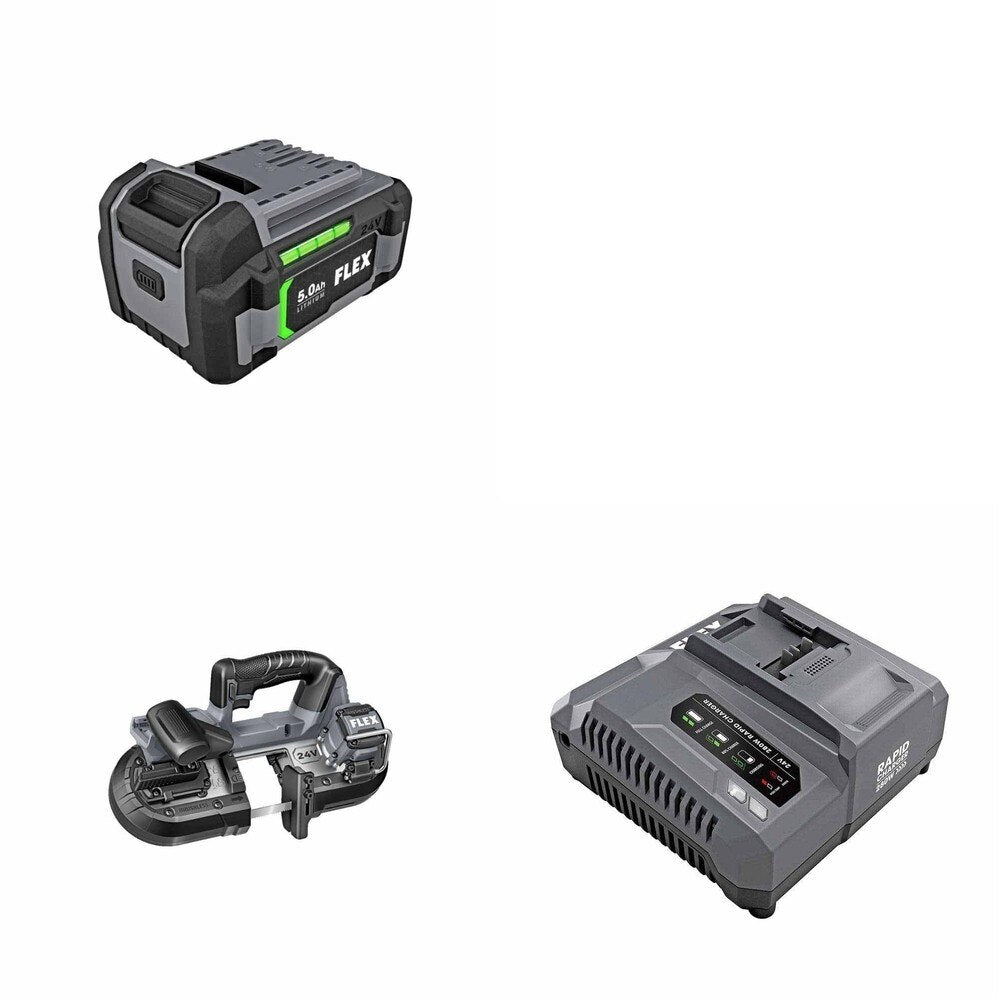 Flex FX2331-Z 2- Band Saw Kit W/ FREE Battery and FREE Rapid Charger