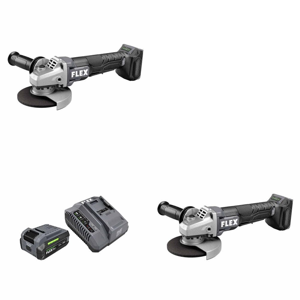Flex FX3171A-Z Angle Grinder, 2 Pack Kit W/ FREE FX0411-1F Starter Kit