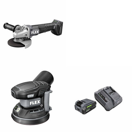 Flex FX3171A-Z Angle Grinder Kit W/ FX3411-Z Sander and FREE FX0411-1F Kit