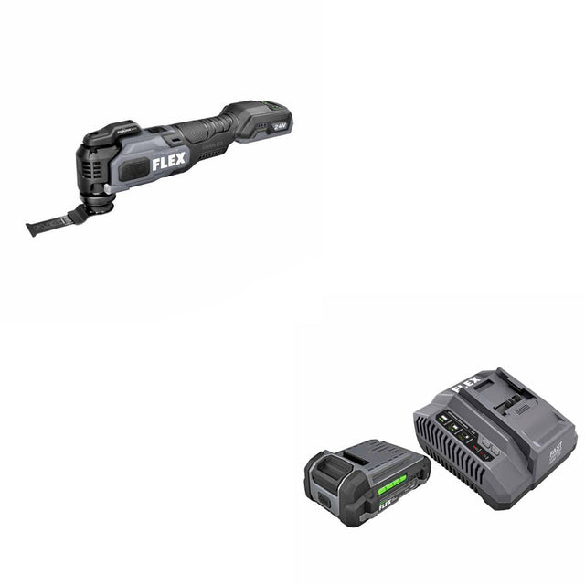 Flex FX4111-Z Oscillating Multi-Tool, Bare W/ FREE FX0411-1A 2.5Ah Starter Kit