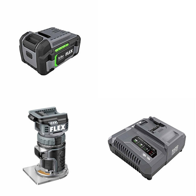 Flex FX4221-Z Router Kit W/ FREE Battery and FREE Rapid Charger