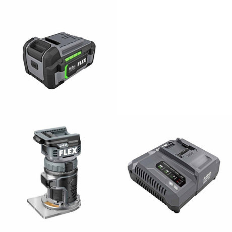 Flex FX4221-Z Router Kit W/ FREE Battery and FREE Rapid Charger