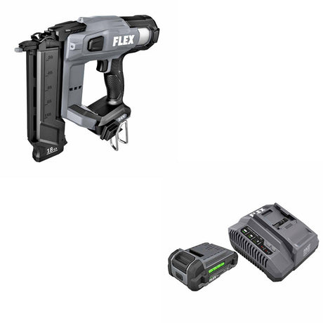 Flex FX4331-Z 18Ga Brad Nailer, Bare W/ FREE FX0411-1A 2.5Ah Lithium Starter Kit