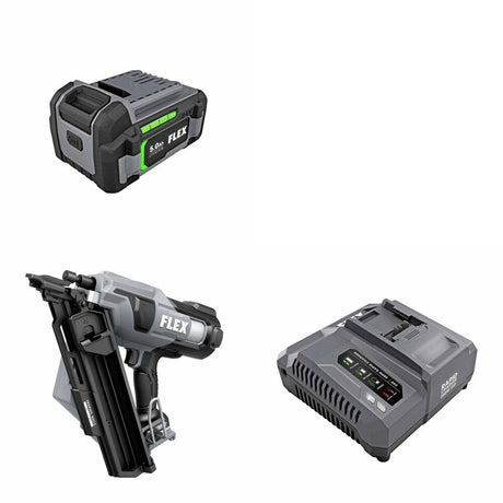 Flex FX4351A-Z 21Â° Framing Nailer Kit W/ FREE Battery and FREE Rapid Charger