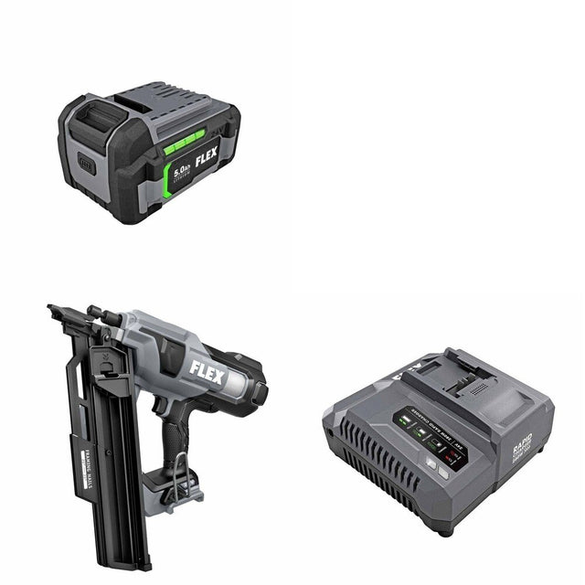 Flex FX4351B-Z 30Â° Framing Nailer Kit W/ FREE Battery and FREE Rapid Charger