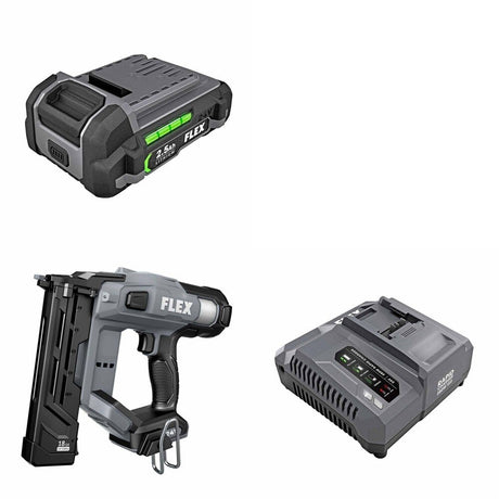 Flex FX4511-Z 18Ga Narrow Crown Stapler Kit W/ FREE Battery and FREE Rapid