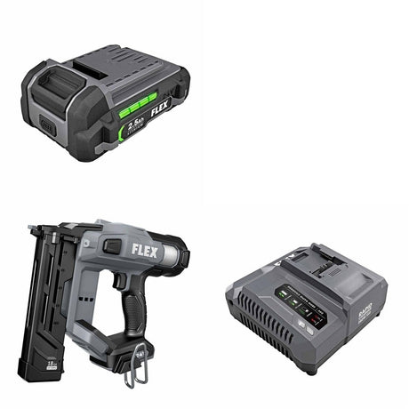 Flex FX4511-Z 18Ga Narrow Crown Stapler Kit W/ FREE Battery and FREE Rapid
