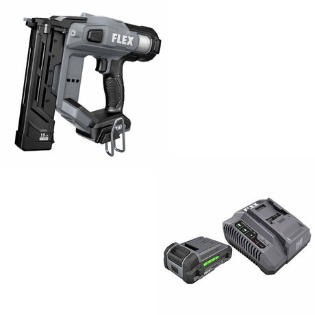Flex FX4511-Z Narrow Crown Stapler Kit W/ FX0411-1A 2.5Ah Battery
