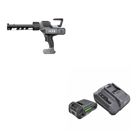 Flex FX6211-Z 24V Caulk Gun Kit W/ FX0411-1A Battery and Charger