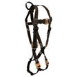 FallTech 8087 Arc Flash Nylon Standard Non-Belted UniFit Full Body Harness with Dorsal Loop and Quick-Connect Legs and Chest with Leather (1 Each)