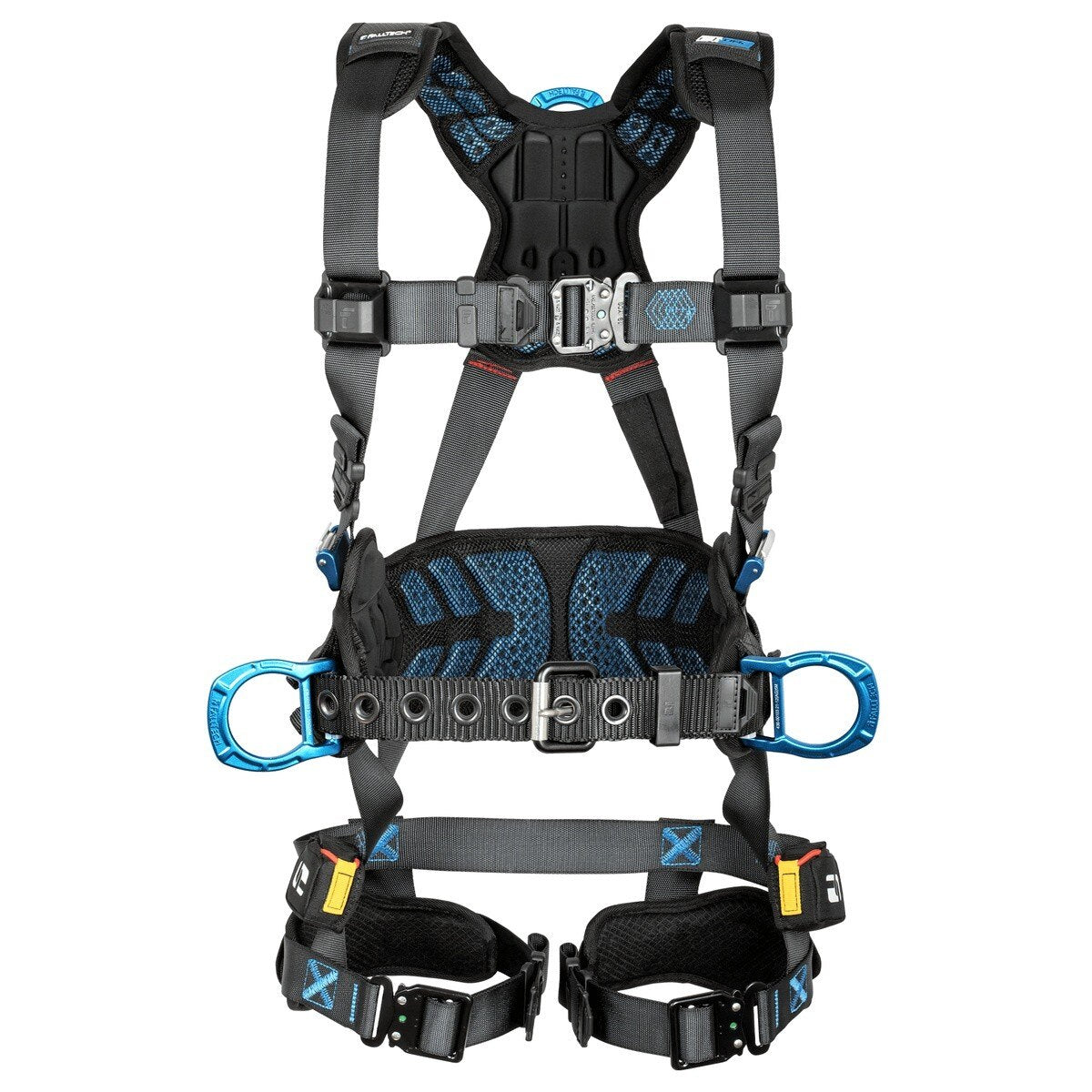 FallTech 8123BQCM FT-One 3D Construction Belted Full Body Harness Medium with QC Legs and Chest