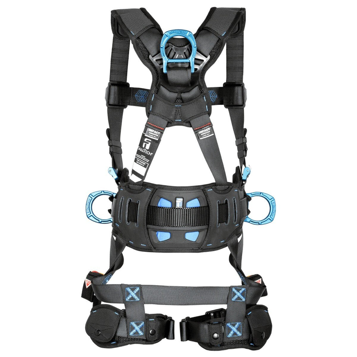 FallTech 8123BQCM FT-One 3D Construction Belted Full Body Harness Medium with QC Legs and Chest - 3
