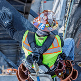 FallTech 8123BQCM FT-One 3D Construction Belted Full Body Harness Medium with QC Legs and Chest - 4