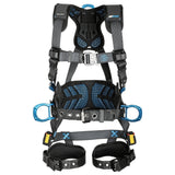 FallTech 8127B2X FT-One 3D Construction Belted Full Body Harness with Tongue Buckle Legs 2X