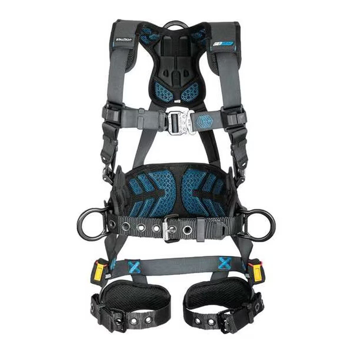 FallTech 8127BM FT-One 3D Construction Belted Full Body Harness with Quick-Connect Chest Buckle and Tongue Buckle Legs, Size M (1 Each)