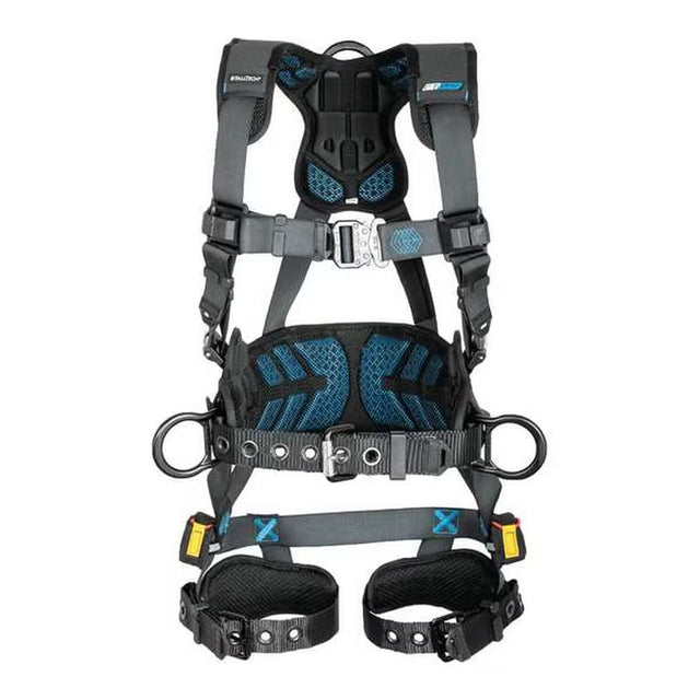 FallTech 8127BM FT-One 3D Construction Belted Full Body Harness with Quick-Connect Chest Buckle and Tongue Buckle Legs, Size M (1 Each)