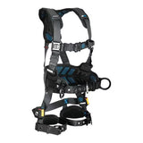 FallTech 8127BM FT-One 3D Construction Belted Full Body Harness with Quick-Connect Chest Buckle and Tongue Buckle Legs, Size M (1 Each) - 2