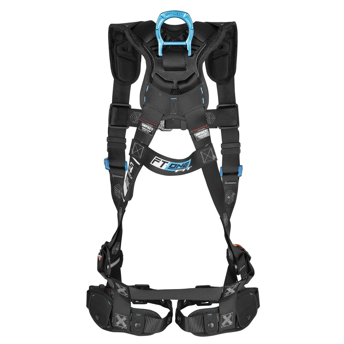 FallTech 8129M FT-One Fit Non-Belted Womens Full Body Harness with Tongue Buckle Legs and Quick-Connect Chest (Medium) - 3