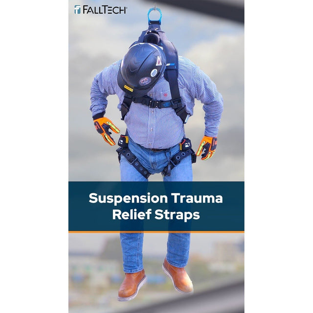 FallTech 8142QC-L FT-Iron 3D Non-Belted Full Body Harness with Quick Connect Buckle Leg Adjustment