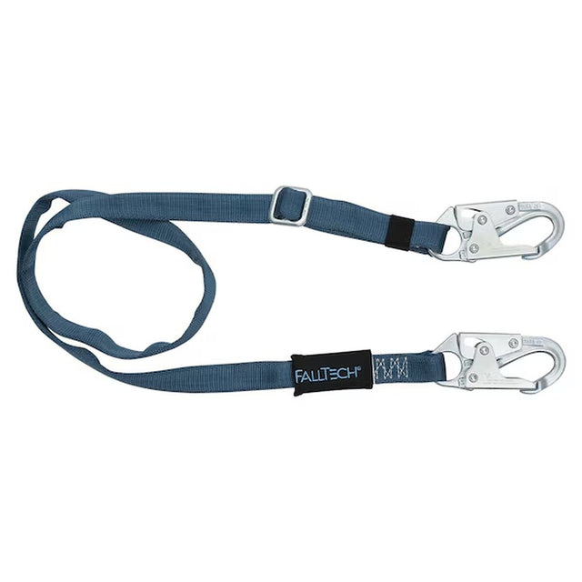 FallTech 820912 7 ft to 12 ft Adjustable Length Restraint Lanyard with Steel Snap Hooks (1 Each)