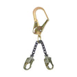 FallTech 825010LK 19 in Premium Rebar Positioning Assembly with Grade 80 Chain and Steel Swivel Rebar Hook