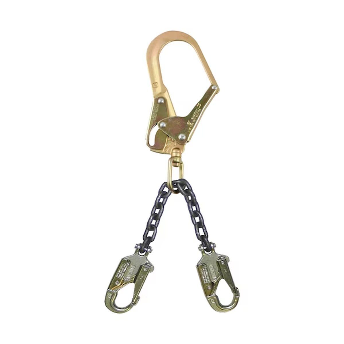 FallTech 825010LK 19 in Premium Rebar Positioning Assembly with Grade 80 Chain and Steel Swivel Rebar Hook