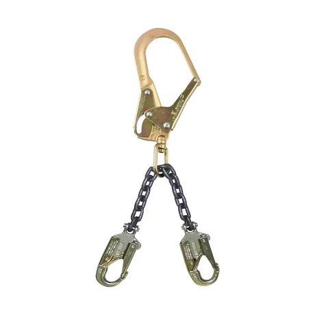 FallTech 825010LK 19 in Premium Rebar Positioning Assembly with Grade 80 Chain and Steel Swivel Rebar Hook