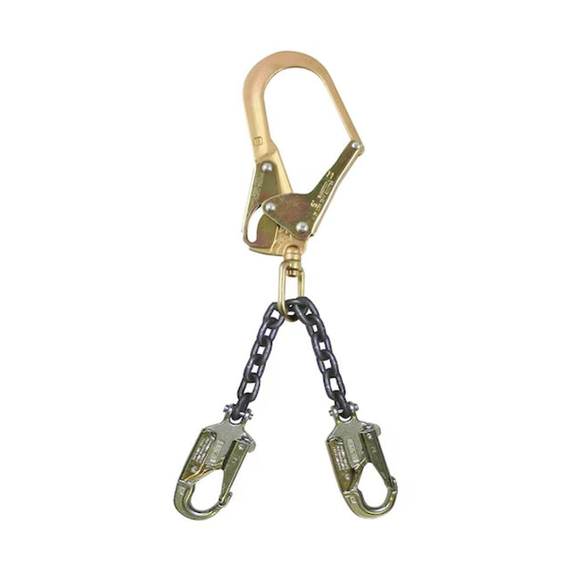 FallTech 825010LK 19 in Premium Rebar Positioning Assembly with Grade 80 Chain and Steel Swivel Rebar Hook