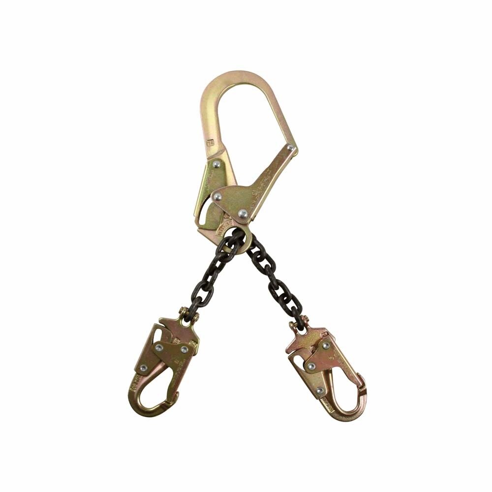 FallTech 8250LT10LK 17" Standard-duty Rebar Positioning Assembly with Chain and Steel Non-Swivel Rebar Hook